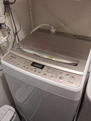 ハイセンス　洗濯機　7.5kg 2月18.19日限定無料