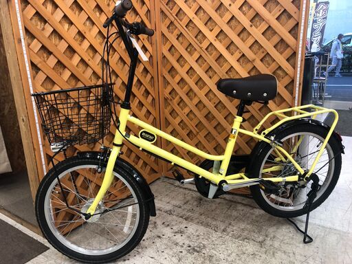 【愛品館江戸川店】 アサヒ　20インチ自転車　ブライトデイ　イエロー　ミニベロ　ID:122-043615-007