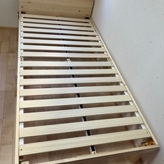 【あげます】使用少　木製ベッド　シングル　すのこ式