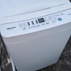 洗濯機 4.5kg Hisense 2020年製