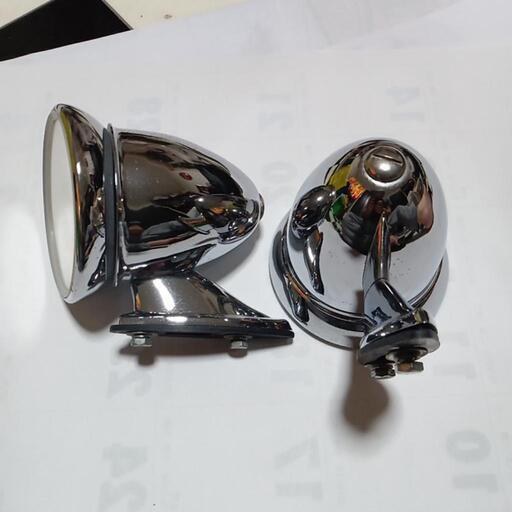 超希少品↗古い車の砲弾型のバックミラーです、新品同様の今手にはいり 