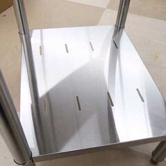 札幌市/清田区　マルゼン ステンレス 作業台 ① 調理台スノコ板付 バックガードなし 厨房用品 業務用