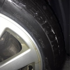 ダイハツタント  純正ホイール　スタッドレスタイヤバリ溝