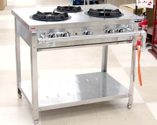 現状品 MARUZEN マルゼン ガステーブル MGT-096DS 2019年製 スタンダードタイプ W900×H800mm 厨房機器 業務用