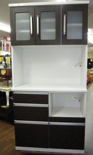 R507 服部家具 キッチンボード、食器棚、幅90cm USED