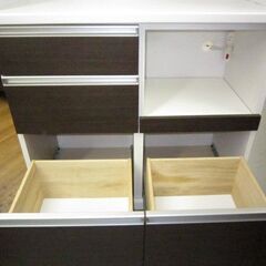 R507 服部家具 キッチンボード、食器棚、幅90cm USED