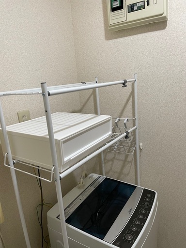 【引取決定】冷蔵庫・洗濯機・洗濯機ラック・電子レンジ