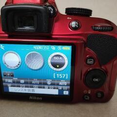 ニコン D3300 希少なレッド 保証有り 保護ガラス付 ショット数8323枚