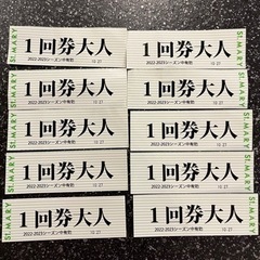 【ネット決済・配送可】みやぎ蔵王セントメリースキー場　回数券