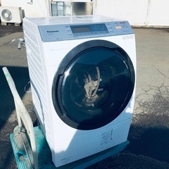 ♦️EJ2851番Panasonic ドラム式電気洗濯乾燥機 【...
