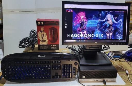HPデスクトップPC一式セット！Microsoft Office導入済！グラボ付で軽いゲーミング用途にも！Webカメラ内蔵ディスプレイ付属！