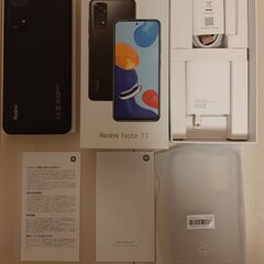 Xaomi Redmi Note 11 グラファイトグレー Spigenケース付き