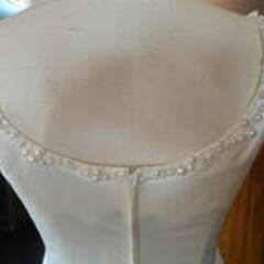 天使の工房 アトリエアン ウエディングドレス オーダードレス ホワイト 純白 袖なし ベール レース 薔薇