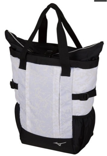 ★新品、未使用 MIZUNO ラケットトート ホワイト 20L ★の画像