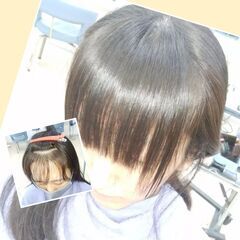 前髪パッツン🎵くせ毛対応、100日持続500ポッキリ - 横浜市