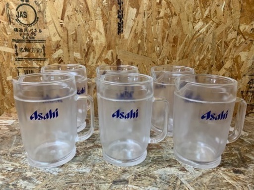 (5861) ASAHI アサヒ アサヒビール 1800ml 保冷ピッチャー 6個 業務用 飲食店 厨房 店舗用品