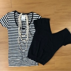 QUEENS COURT 、moussy2点セット☆セーター&Tシャツ