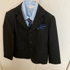 【ネット決済・配送可】男子スーツ（紺色）120cm