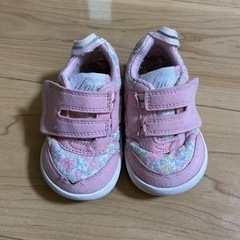 【取引者決定】キッズ　靴　シューズ　13.0㎝　ピンク　花柄