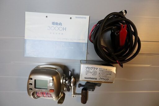 SHIMANO シマノ 電動リール 電動丸3000XH コードPEライン取説付属