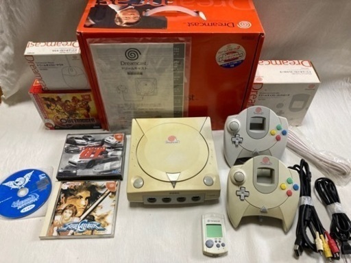 セガ　ドリームキャスト本体セット+コントローラー+ソフト×4