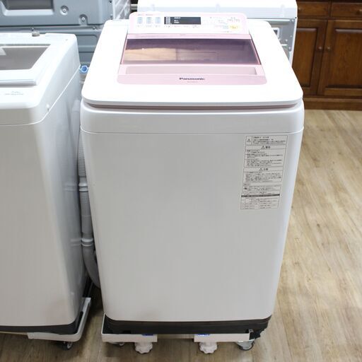店S346)全自動洗濯機 Panasonic パナソニック NA-FA80H2 2016年 8.0㎏ ピンク