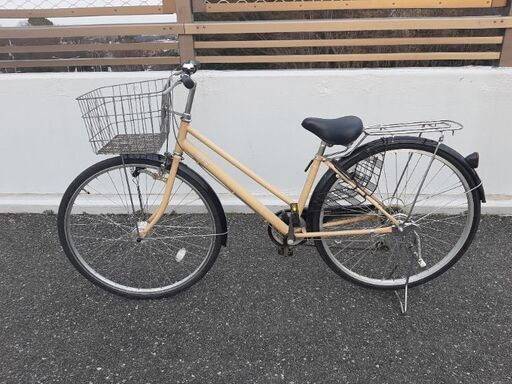 27インチ　6段変速ギヤ　シティサイクル