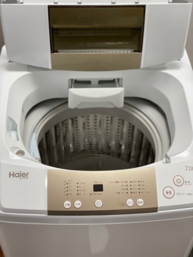 送料・設置込み　洗濯機　7kg Haier 2018年