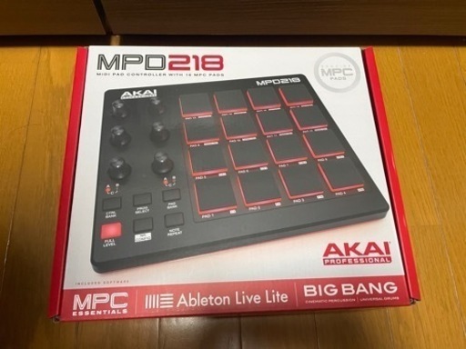 【新品未使用品】Akai Professional USB MIDIコントローラー ドラムパッドMPD218