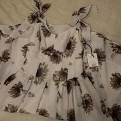 Sunflower-Printed-Midi Dress