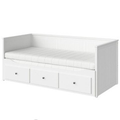 IKEA - HEMNES ヘムネス デイベッド 引き出し3、マットレス2付き 