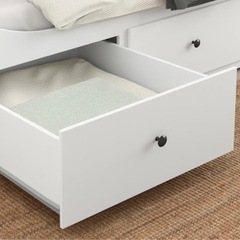IKEA - HEMNES ヘムネス デイベッド 引き出し3、マットレス2付き 