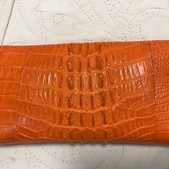 クロコダイル財布オレンジ