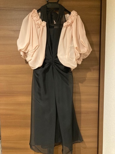 高級感 新品 DRESS LINE I RIBBON vintage/DRAPE ameri ワンピース