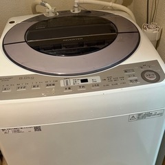 シャープ洗濯機ES–GV8Cを譲ります(2月中引き取り希望)