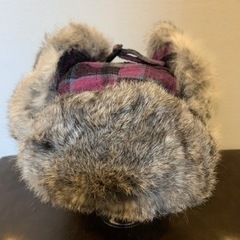 冬帽子　ウサギの毛100% 未使用新品 暖かくてふわふわ