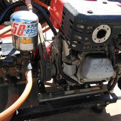 動力噴霧器」 噴射ノズル3本・ホース・ホースリール付き