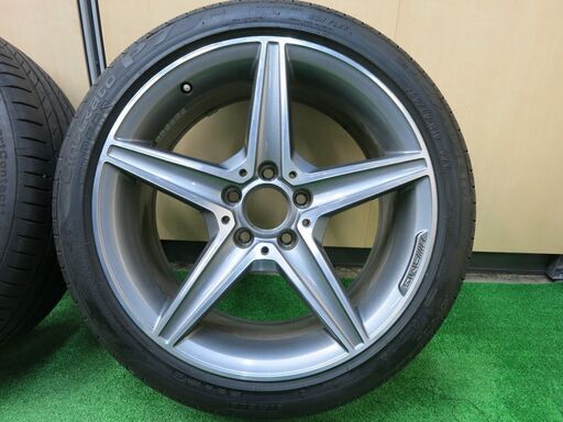 バリ溝!☆ベンツ Cクラス W205 純正 AMGアルミホイール+ピレリ P7