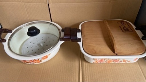 ✨激安価格✨Sanko Ware✨サンコーウェア✨2個セット価格✨蒸し器\u0026おでん鍋✨