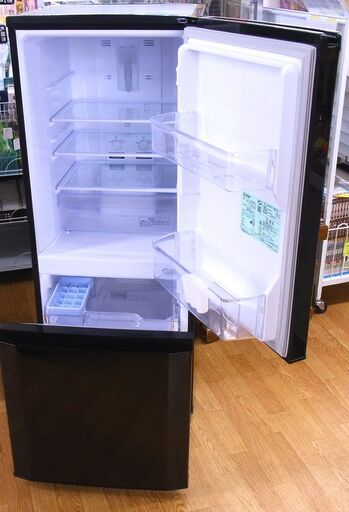 西岡店 冷蔵庫 146L 2020年製 三菱 MR-P15-B1 ブラック 2ドア 100L 