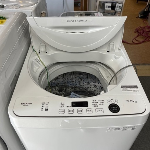 J48  SHARP 洗濯機 2021年製 5.5kg