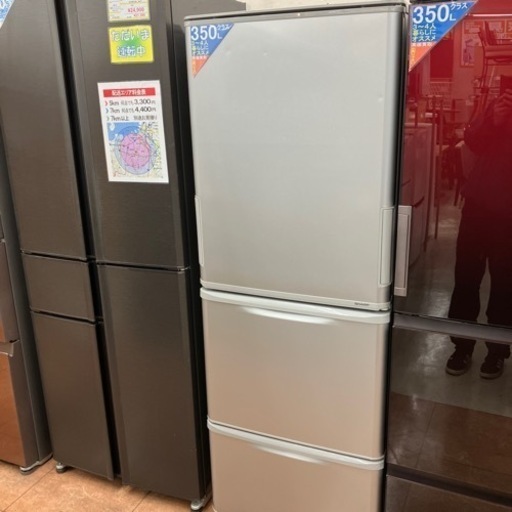 人気2019年製 SHARP 350L冷蔵庫 どっちもドア SJ-W351E シャープ 日本製 6814