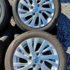 スズキ純正14インチ　14×4.5J 4H100 FR10S 155/65R14 タイヤホイールセット