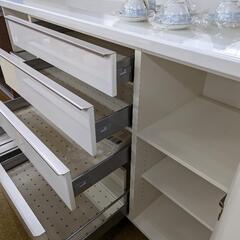 ★パモウナ キッチンボード 大きい食器棚 日本製 