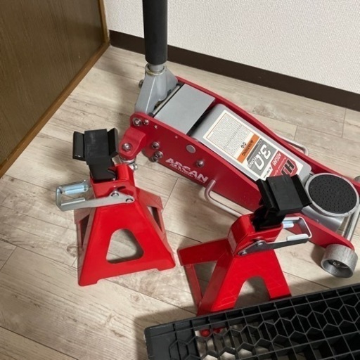 メンテナンス用品 ガレージジャッキ、ジャッキスタンド、ラダー　セット