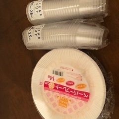 【取引者決定しました】紙皿とプラコップ小