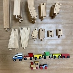 IKEA 木製レールと汽車