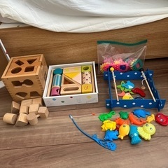 積み木　知育玩具　釣りおもちゃ