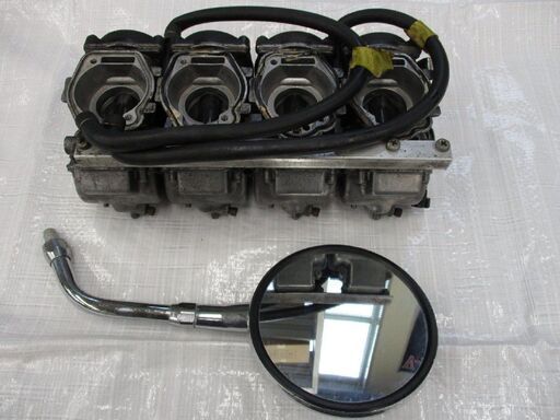 バイク部品　カワサキ　バリオス250？　キャブレター　ミラー　セット　中古品
