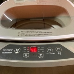 北海道 帯広 洗濯機 ベステック BESTEK 2021年製 BTWA01 3.8kg 